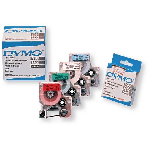 Schriftband Dymo 12 mm weiß